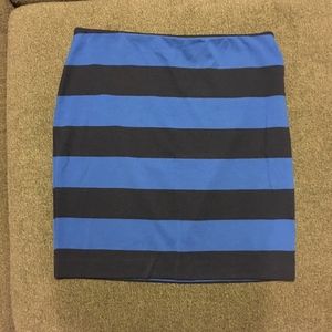 Blue Stripped Skirt